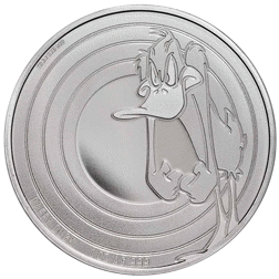 Pre-Owned 2022 Samoa Looney Tunes: Daffy Duck 1oz Silver Coin - VAT Free