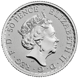 Pre-Owned UK Queen Elizabeth II Britannia 1/4oz Silver Coin - Mixed Dates - VAT Free
