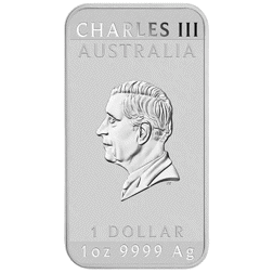 Pre-Owned 2024 Australian Dragon Rectangular 1oz Silver Coin - VAT Free