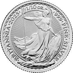 2025 UK Britannia 1/10oz Silver Coin