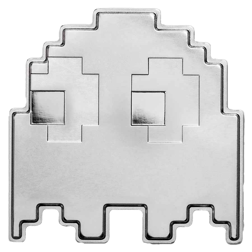 Pre-Owned 2022 Niue Pac-Man Ghost Stackable $2 Silver 1oz Coin - VAT Free