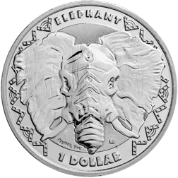 Pre-Owned 2023 Sierra Leone 'Big Five' Elephant 1oz Silver Coin - VAT Free