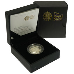Pre-Owned 2008 UK Royal Shield of Arms £1 Proof Silver Coin - VAT Free