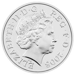 Pre-Owned 2008 UK Royal Shield of Arms £1 Proof Silver Coin - VAT Free