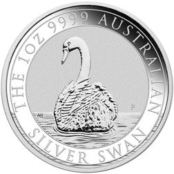 Pre-Owned Australian Swan 1oz Silver Coin - Mixed Dates - VAT Free
