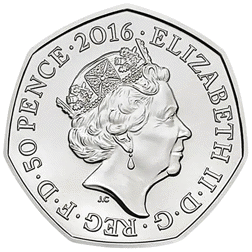 Pre-Owned 2016 UK Team GB Rio Olympics 50p Piedfort Proof Silver Coin - VAT Free