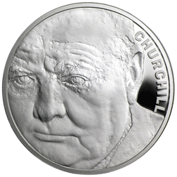 Pre-Owned 2015 UK 50th Anniversary of the Death of Winston Churchill £5 Proof Silver Coin - VAT Free