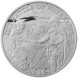 Pre-Owned 2015 UK Battle of Waterloo £5 Proof Silver Coin - VAT Free