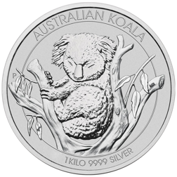 Pre-Owned Australian Koala 1kg Silver Coin - Mixed Dates - VAT Free