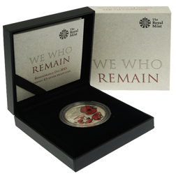 Pre-Owned 2015 Alderney Remembrance Day £5 Proof Silver Coin - VAT Free