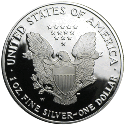 Pre-Owned 2006 USA Eagle 1oz Silver Proof Design Coin - VAT Free