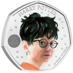 Pre-Owned 2022 UK Harry Potter 50p Proof Silver Coin - VAT Free