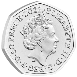 Pre-Owned 2022 UK Harry Potter 50p Proof Silver Coin - VAT Free