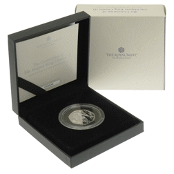 Pre-Owned 2023 UK Coronation of King Charles III 50p Proof Silver Coin