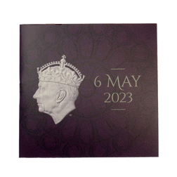 Pre-Owned 2023 UK Coronation of King Charles III 50p Proof Silver Coin