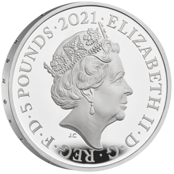 Pre-Owned UK 2021 95th Birthday of Queen Elizabeth II £5 Proof Silver Coin - VAT Free