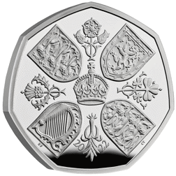 Pre-Owned 2022 UK Queen Elizabeth II 50p Proof Silver Coin - VAT Free