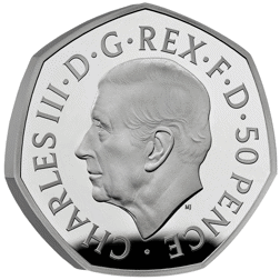 Pre-Owned 2022 UK Queen Elizabeth II 50p Proof Silver Coin - VAT Free
