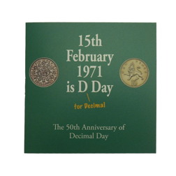Pre-Owned 2021 UK Decimal Day 50th Anniversary 50p Proof Silver Coin - VAT Free