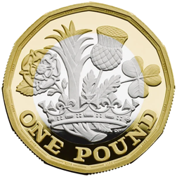 Pre-Owned 2017 UK Nations of the Crown £1 Proof Design Silver Coin - VAT Free