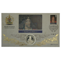 Pre-Owned 2022 UK King James I 1oz Proof Silver Coin Cover - VAT Free