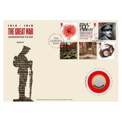 Pre-Owned 2018 UK The Great War £2 Proof Silver Coin Cover - VAT Free