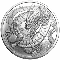 Pre-Owned World of Dragons The Chinese 1oz Silver Round