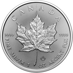 2025 Canadian Maple 1oz Silver Coin