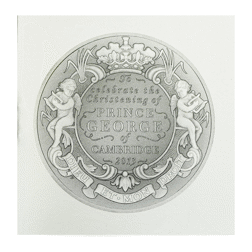 Pre-Owned 2013 UK Christening of Prince George of Cambridge £5 Piedfort Proof Silver Coin - VAT Free