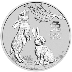 Pre-Owned 2023 Australian Lunar Rabbit 1kg Silver Coin - VAT Free