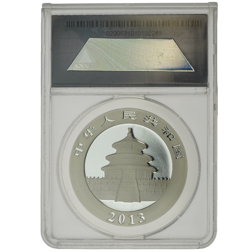 Pre-Owned 2013 Chinese Panda 1oz Silver Coin - ANACS Graded MS70 - 0200631010102285 - VAT Free