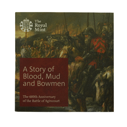 Pre-Owned 2015 Alderney Battle of Agincourt £5 Proof Silver Coin - VAT Free