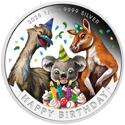2025 Australian Happy Birthday 1/2oz Proof Silver Coin