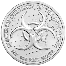 Pre-Owned Zombucks Pandamonium 1oz Silver Round