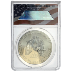Pre-Owned 2013 USA Eagle 1oz Silver Coin - ANACS Graded MS70 - 0200636010103376 - VAT Free