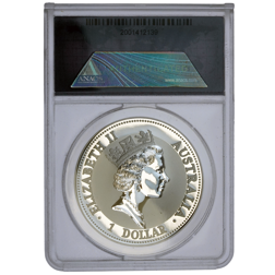 Pre-Owned 1993 Australian Kookaburra 1oz Silver Coin - ANACS Graded MS70 - 2001412139 - VAT Free