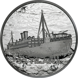 2024 SS Tilawa Shipwreck - Remembrance Sinking Fate 1oz Silver Round