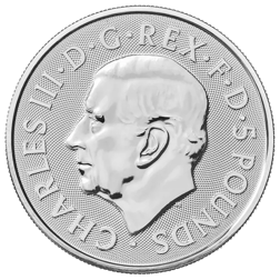 Pre-Owned 2024 UK Tudor Beasts Tudor Dragon 2oz Silver Coin - VAT Free