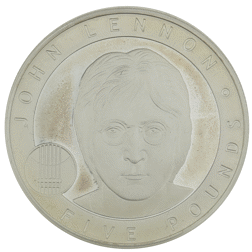Pre-Owned 2010 Alderney Great Britons: John Lennon Proof Silver