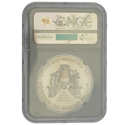 Pre-Owned 2014 USA Eagle 1oz Silver Coin - NGC Graded MS70 - 3985357-009 - VAT Free