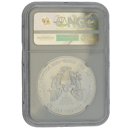Pre-Owned 2014 USA Eagle 1oz Silver Coin - NGC Graded MS70 - 4258129-086 - VAT Free