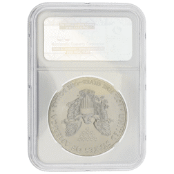 Pre-Owned 2014 USA Eagle 1oz Silver Coin - NGC Graded MS70 - 3857196-114 - VAT Free