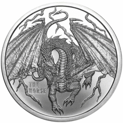 Pre-Owned World of Dragons The Norse 1oz Silver Round
