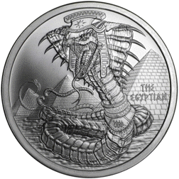 Pre-Owned World of Dragons The Egyptian 1oz Silver Round