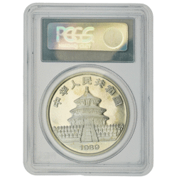 Pre-Owned 1989 Chinese Panda 1oz Silver Coin - PCGS Graded MS69 - 131204.69/17280177 - VAT Free