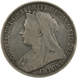 Pre-Owned 1894 UK Queen Victoria Silver Crown - VAT Free