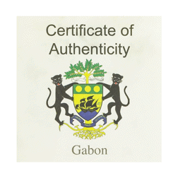 Pre-Owned 2014 Gabon Ostrich Colourised 1oz Silver Coin - VAT Free