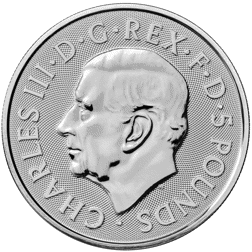 Pre-Owned 2024 UK Royal Mint Four Nations 2oz Silver Coin - VAT Free