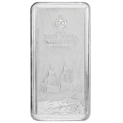 Pre-Owned St Helena East India Company £10 10oz Silver Coin/Bar - Mixed Dates - VAT Free