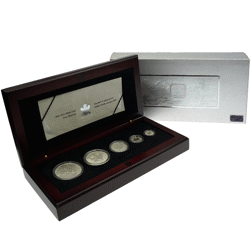 Pre-Owned 2004 Canadian Maple Leaf Privy Mark Proof Silver 5-Coin Set - VAT Free